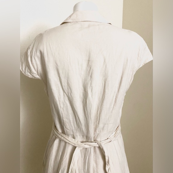 Retro Jones New York linen summer midi beautiful dress. - Picture 5 of 5